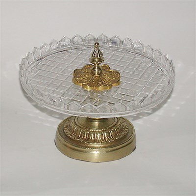 Lot 212 - Empire Style Gilt-Bronze Mounted Cut Glass...