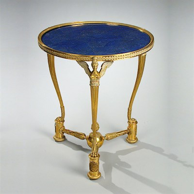 Lot 303 - Russian Neoclassical Gilt-Bronze and Lapis...