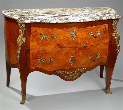 Lot 93 - Louis XV Style Gilt-Bronze Mounted Walnut...