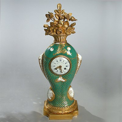 Lot 348 - Louis XVI Gilt-Bronze Mounted Mantel Clock...