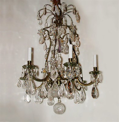 Lot 297 - Louis XV Style Gilt-Bronze, Rock Crystal and...
