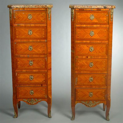 Lot 211 - Pair of Louis XV/XVI Style Gilt-Bronze Mounted...