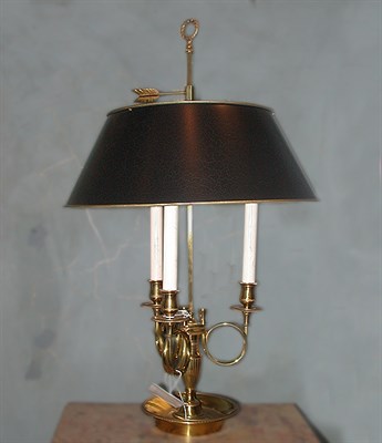 Lot 197 - Louis XVI Style Gilt-Bronze Bouillotte Lamp...