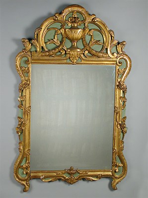 Lot 144 - Louis XV Painted and Gilt-Wood Mirror Mid 18th...