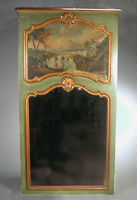 Lot 194 - Louis XVI Painted and Gilt-Wood Trumeau 18th...