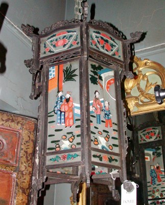 Lot 283 - Chinese Export Hardwood and Reverse Glass...