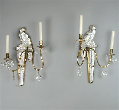 Lot 254 - Pair of Continental Rococo Style Gilt-Bronze...