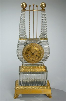 Lot 273 - Charles X Gilt-Bronze and Glass Mantel Clock...
