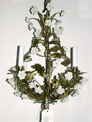 Lot 154 - Louis XV Style Gilt-Bronze and Porcelain...