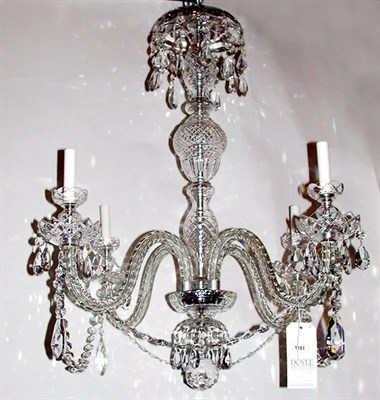Lot 220 - George III Style Cut Glass Four-Light...