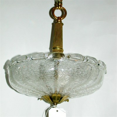 Lot 259 - Venetian Blown Glass Chandelier The fluted...