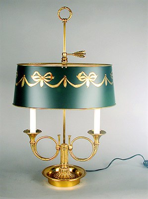 Lot 166 - Louis XVI Style Gilt-Bronze Bouillotte Lamp...