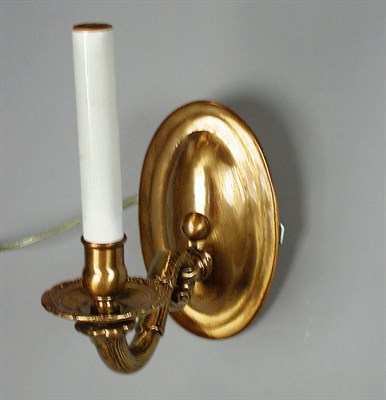 Lot 250 - Pair of Empire Style Gilt-Bronze Single-Light...