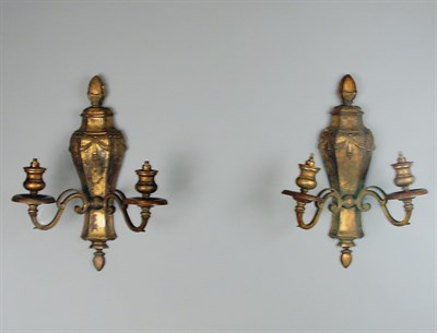 Lot 249 - Pair of Continental Rococo Style Gilt-Bronze...