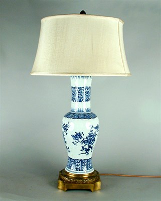 Lot 156 - Chinese Gilt-Bronze Mounted Blue and White...