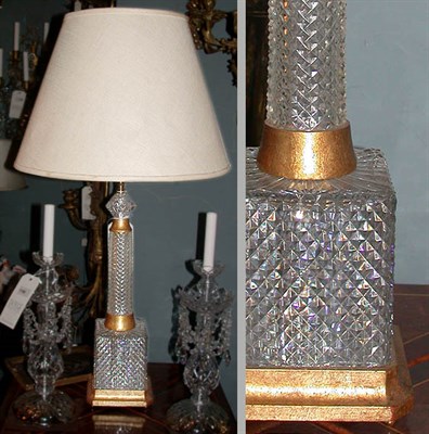 Lot 138 - Charles X Style Gilt-Bronze Mounted Cut Glass...