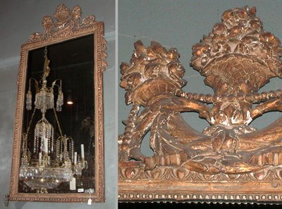 Lot 163 - Louis XVI Gilt-Wood Mirror Late 18th century...