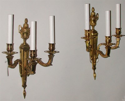 Lot 187 - Pair of Louis XVI Style Gilt-Bronze...