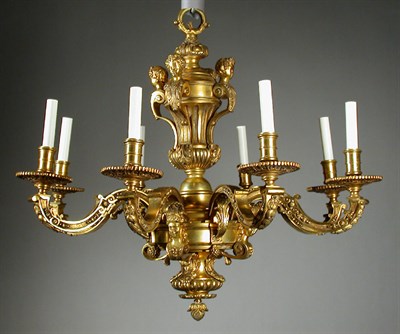 Lot 334 - Regence Style Gilt-Bronze Eight-Light...