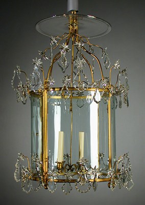 Lot 86 - Louis XVI Style Gilt-Bronze and Cut Glass...