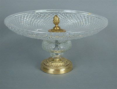 Lot 117 - Empire Style Gilt-Bronze Mounted Cut Glass...