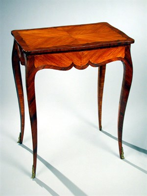 Lot 46 - Louis XV Tulipwood and Kingwood Side Table I...