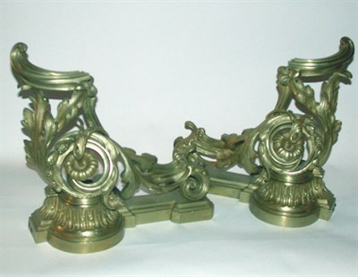 Lot 103 - Pair of Louis XV Style Gilt-Bronze Chenets...