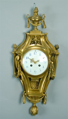 Lot 141 - Louis XVI Style Gilt-Bronze Cartel Clock The...