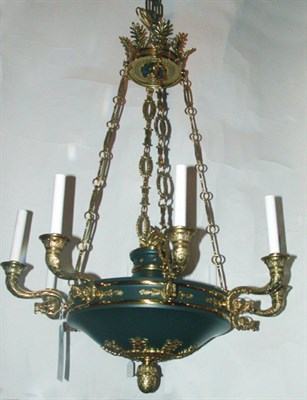 Lot 335 - Empire Style Gilt and Patinated-Bronze...