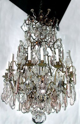 Lot 336 - Louis XV Gilt-Bronze, Cut and Topaz Glass...