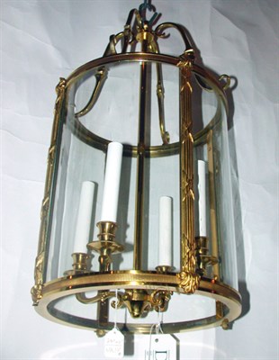 Lot 306 - Pair of Louis XVI Style Gilt-Bronze Lanterns...