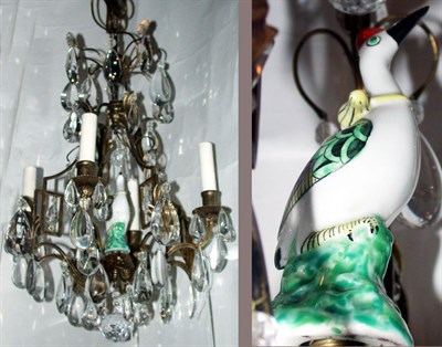 Lot 308 - Louis XV Style Gilt-Bronze Mounted Cut Glass...