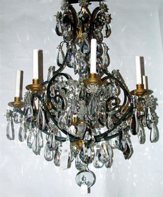 Lot 314 - Louis XV Style Gilt and Patinated-Bronze Eight-...