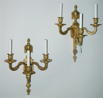 Lot 126 - Pair of Louis XVI Style Gilt-Bronze...