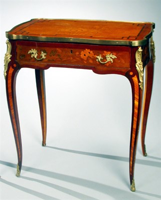 Lot 203 - Louis XV Gilt-Bronze Mounted Marquetry Inlaid...