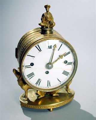 Lot 367 - George III Gilt-Bronze Mantel Clock Late...