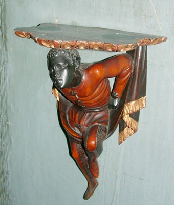 Lot 60 - Pair of Venetian Polychrome Decorated...