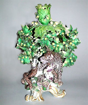 Lot 48 - Chelsea Porcelain Candlestick 18th Century...