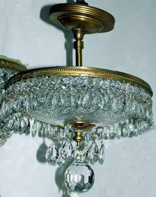 Lot 74 - Louis XVI Style Gilt-Bronze and Cut Glass...