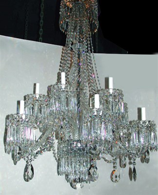 Lot 81 - George III Style Cut Glass Twelve-Light...