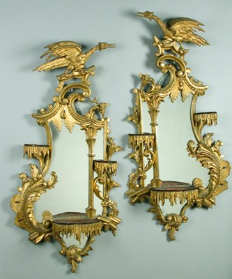 Lot 276 - Pair of George III Gilt-Wood Mirrors Each...