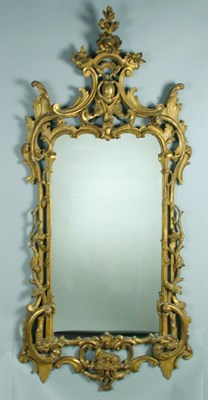 Lot 58 - George III Gilt-Wood Mirror 18th Century The...