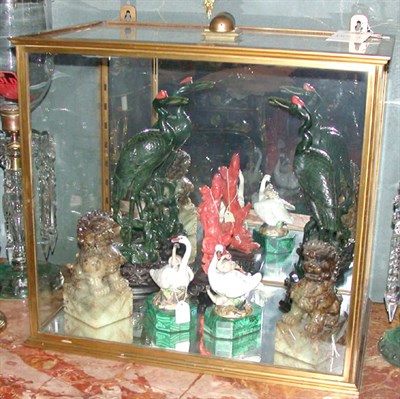 Lot 12 - Gilt-Bronze and Glass Hanging Vitrine Of...