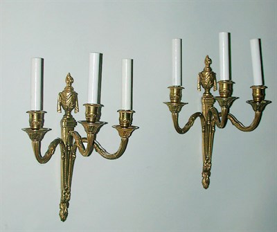 Lot 45 - Pair of Louis XVI Style Gilt-Bronze...