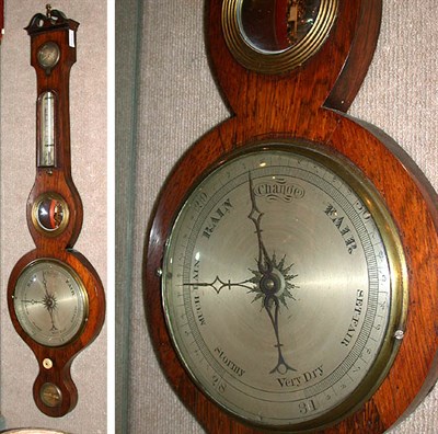 Lot 641 - Georgian Style Rosewood Barometer
