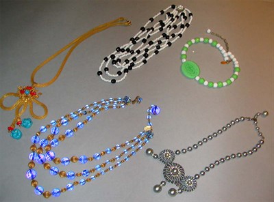 Lot 384 - Five Miriam Haskell Necklaces 1950s/60s One...