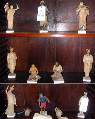 Lot 139 - Group of Polychrome Decorated Figures...
