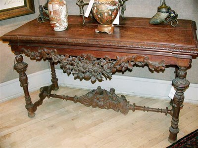 Lot 691 - Baroque Style Library Table The rectangular...