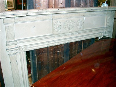 Lot 448 - Federal Painted Mantel 19th Century The molded...