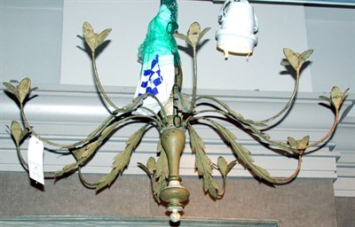 Lot 639 - Neoclassical Style Tole Painted Ten-Light...